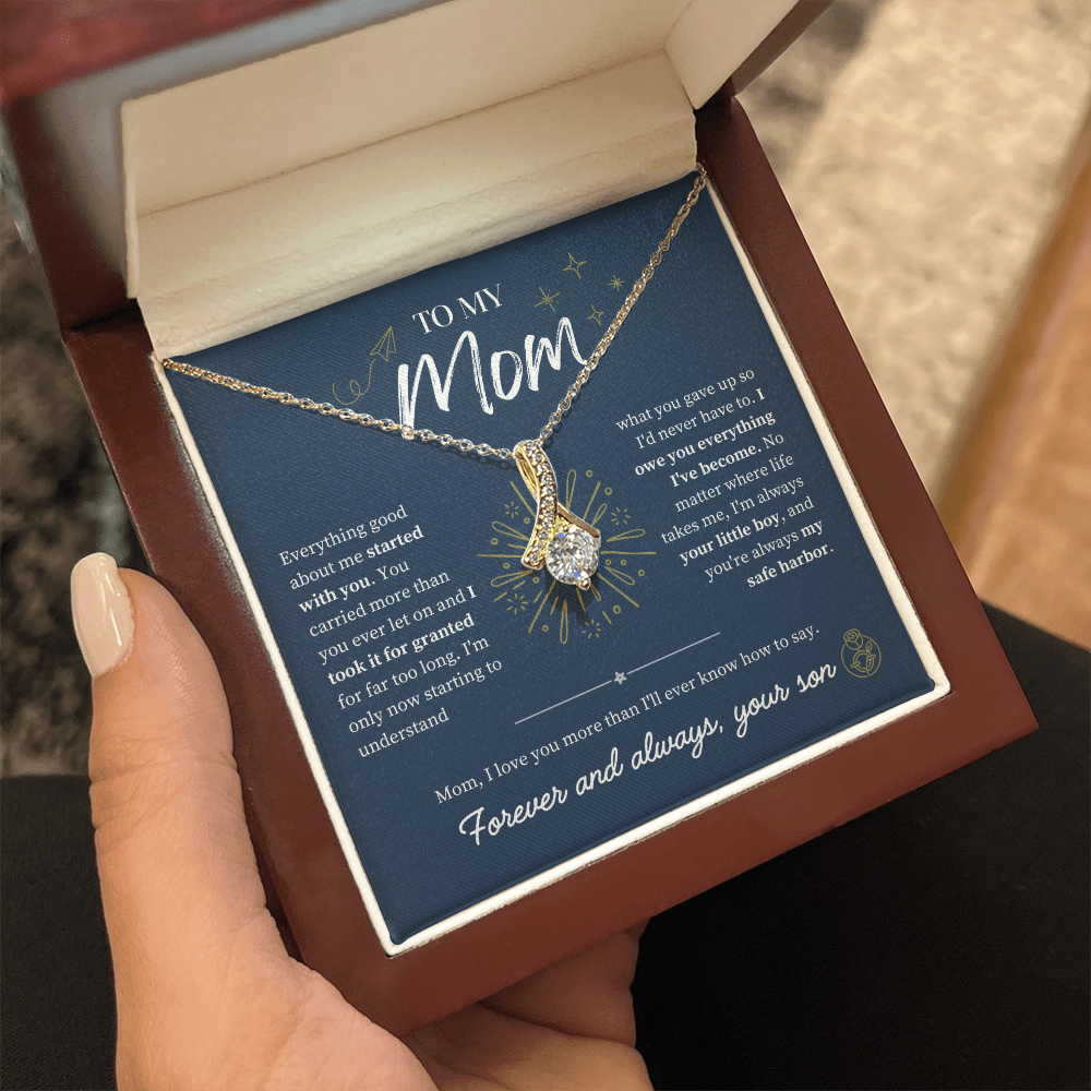 To Mom From Son: The Amaranth Grace Necklace