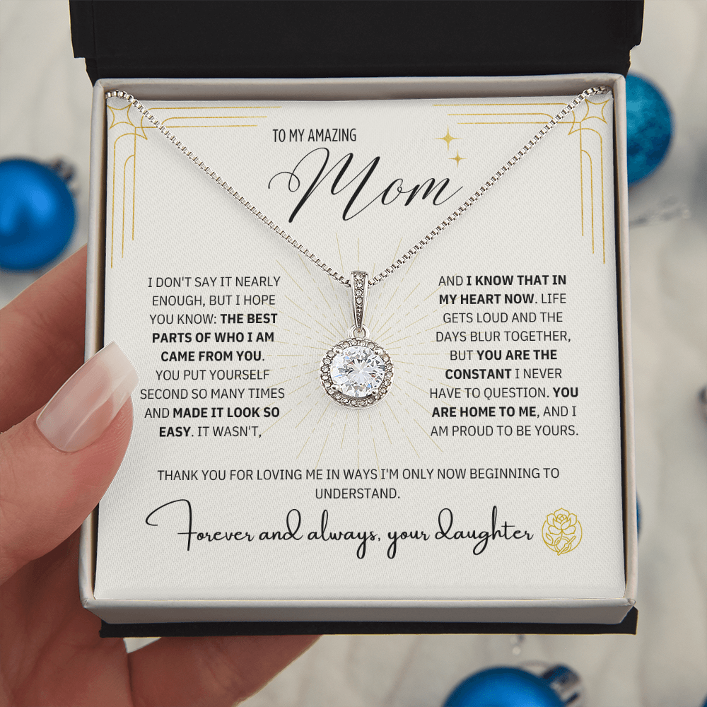 To Mom From Daughter: The Magnolia Bloom Necklace