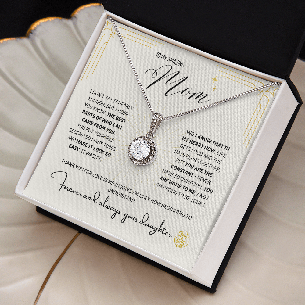 To Mom From Daughter: The Magnolia Bloom Necklace