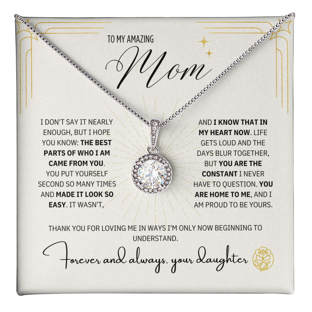 To Mom From Daughter: The Magnolia Bloom Necklace