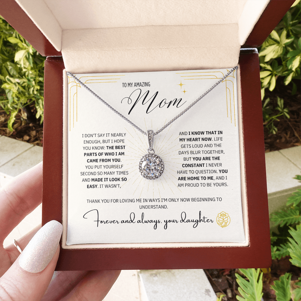To Mom From Daughter: The Magnolia Bloom Necklace