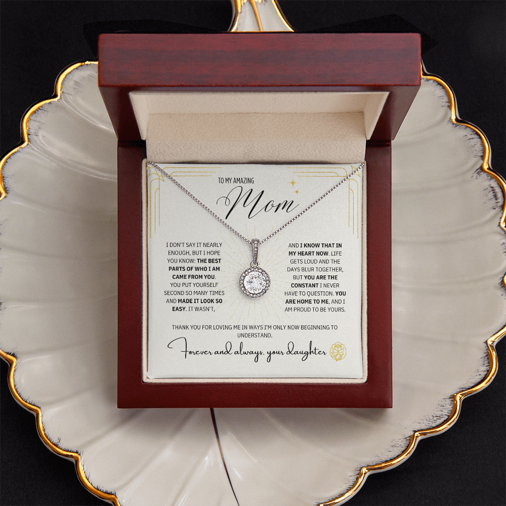 To Mom From Daughter: The Magnolia Bloom Necklace