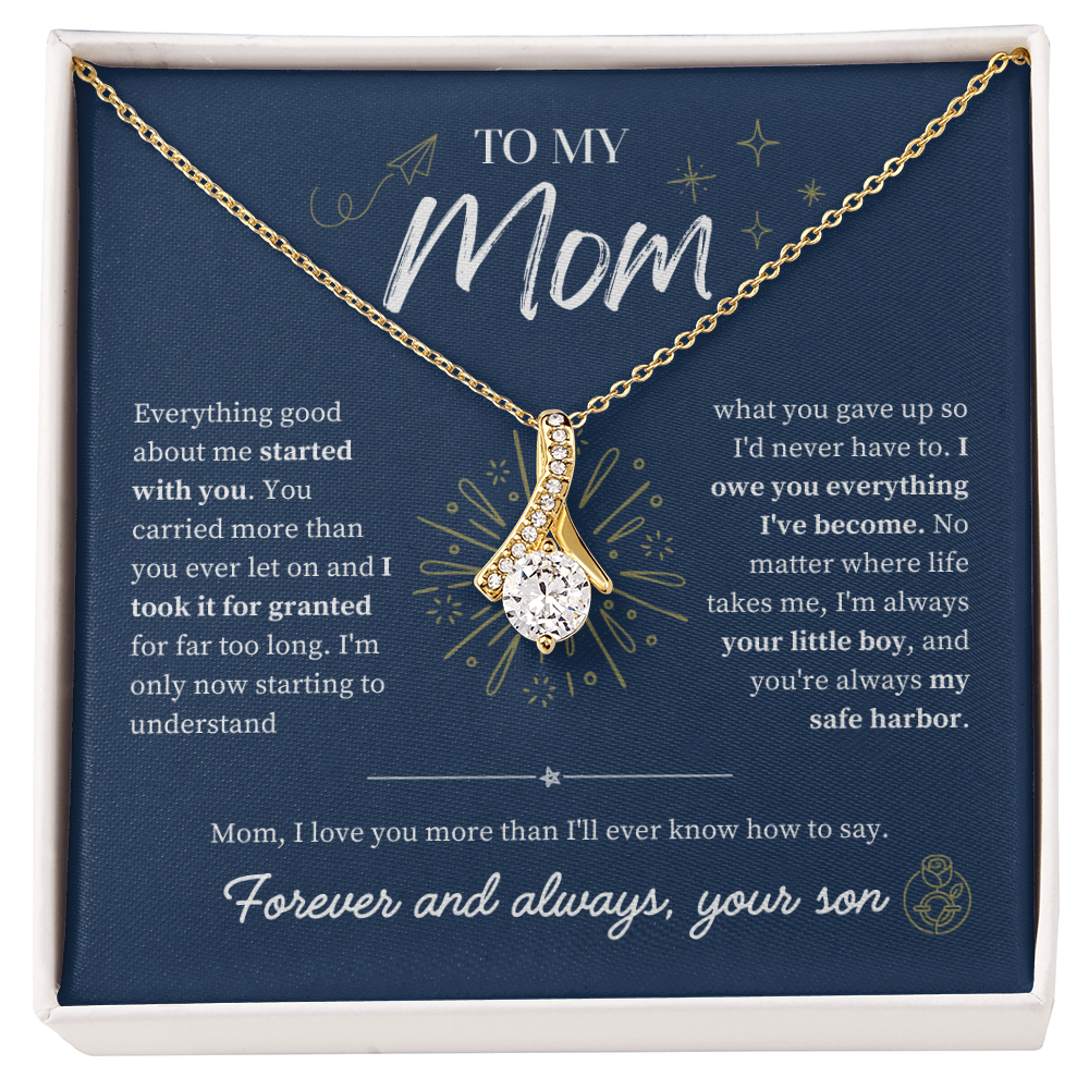 To Mom From Son: The Amaranth Grace Necklace