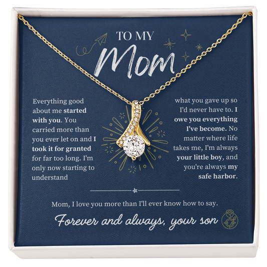 To Mom From Son: The Amaranth Grace Necklace