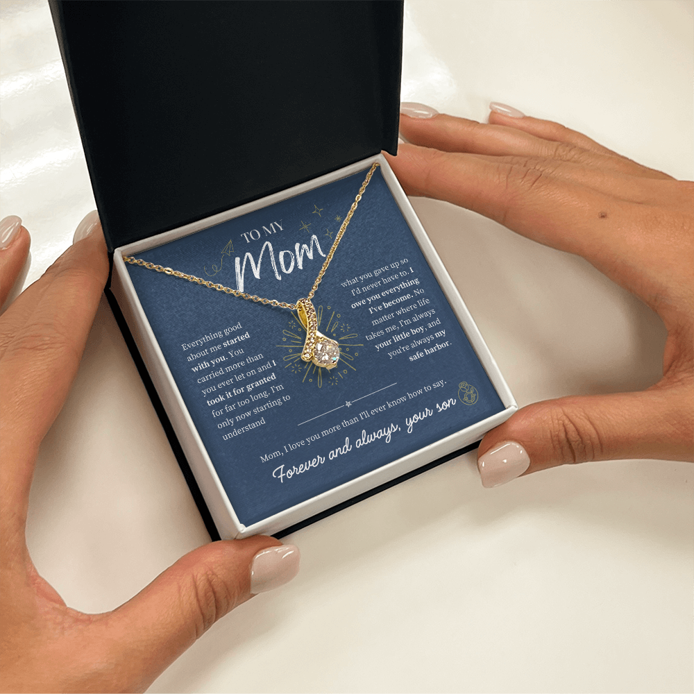 To Mom From Son: The Amaranth Grace Necklace