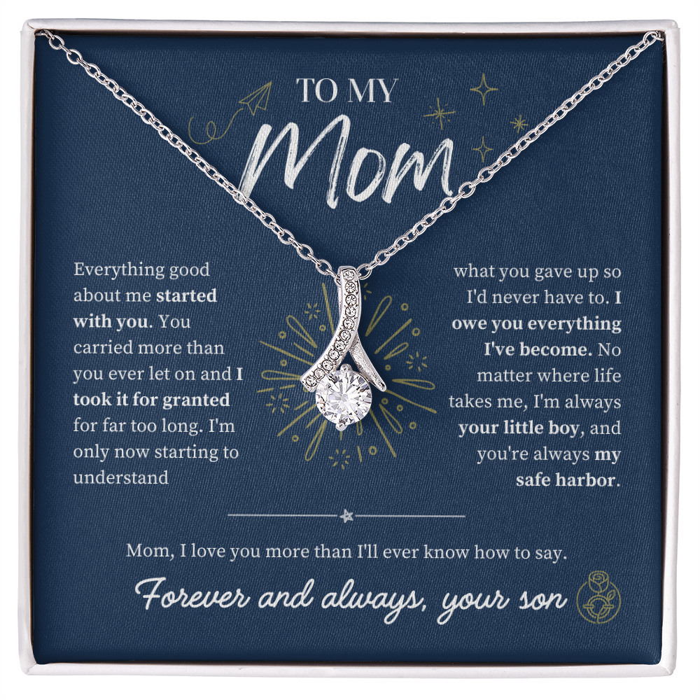 To Mom From Son: The Amaranth Grace Necklace