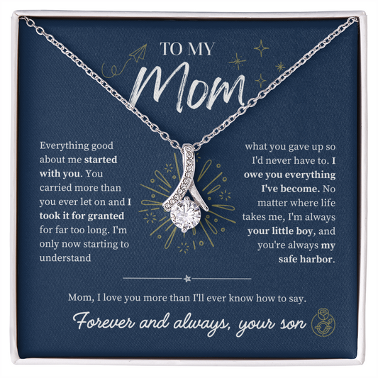 To Mom From Son: The Amaranth Grace Necklace