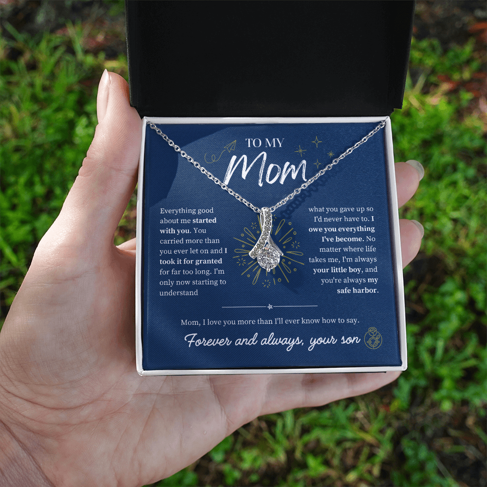 To Mom From Son: The Amaranth Grace Necklace