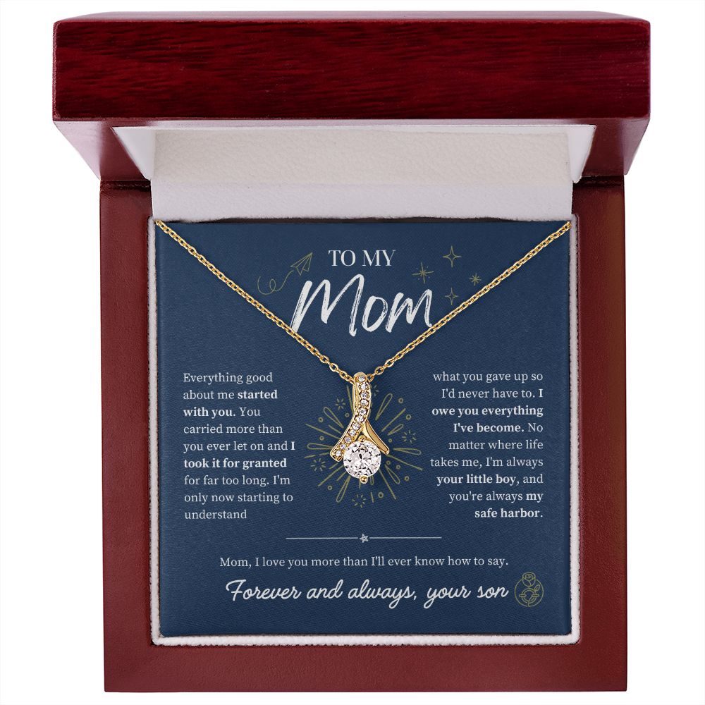 To Mom From Son: The Amaranth Grace Necklace