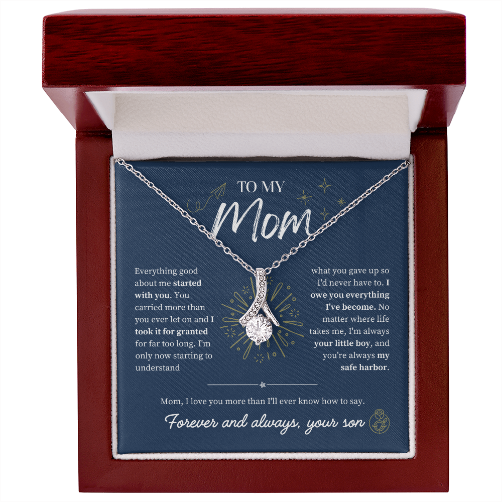 To Mom From Son: The Amaranth Grace Necklace