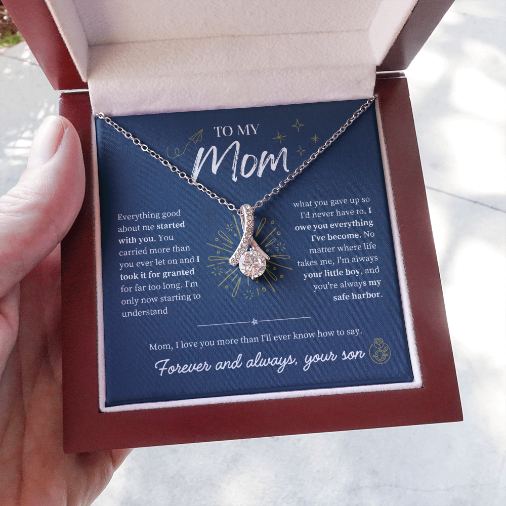To Mom From Son: The Amaranth Grace Necklace